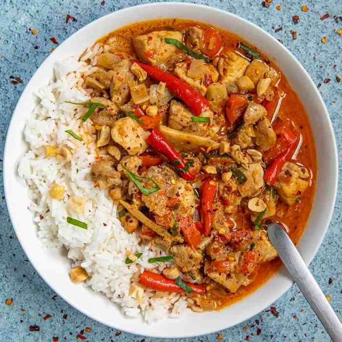 Spicy panang curry true food