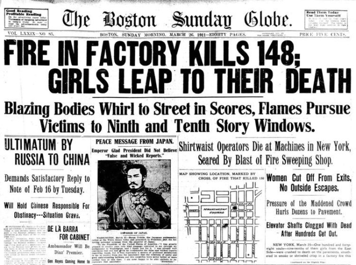 Triangle shirtwaist fire primary sources