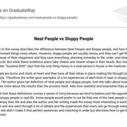 Suzanne britt neat people vs sloppy people